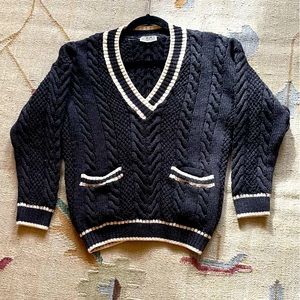 Penny Black Collegiate Wool Sweater